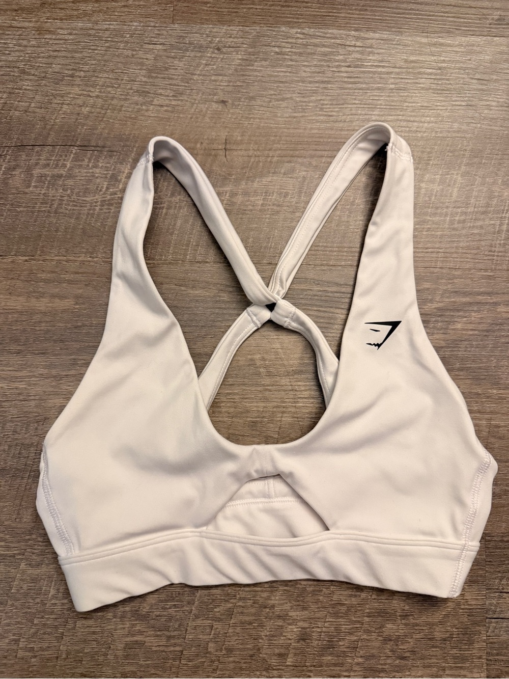 Gymshark V-Neck Sports Bras in Navy and White - Pair of 2 - Picture 3 of 5